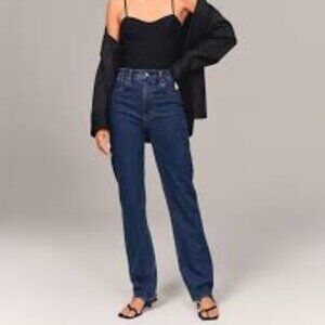 NWT Abercrombie & Fitch The 90s Straight Ultra High Rise Women Jeans Size 4